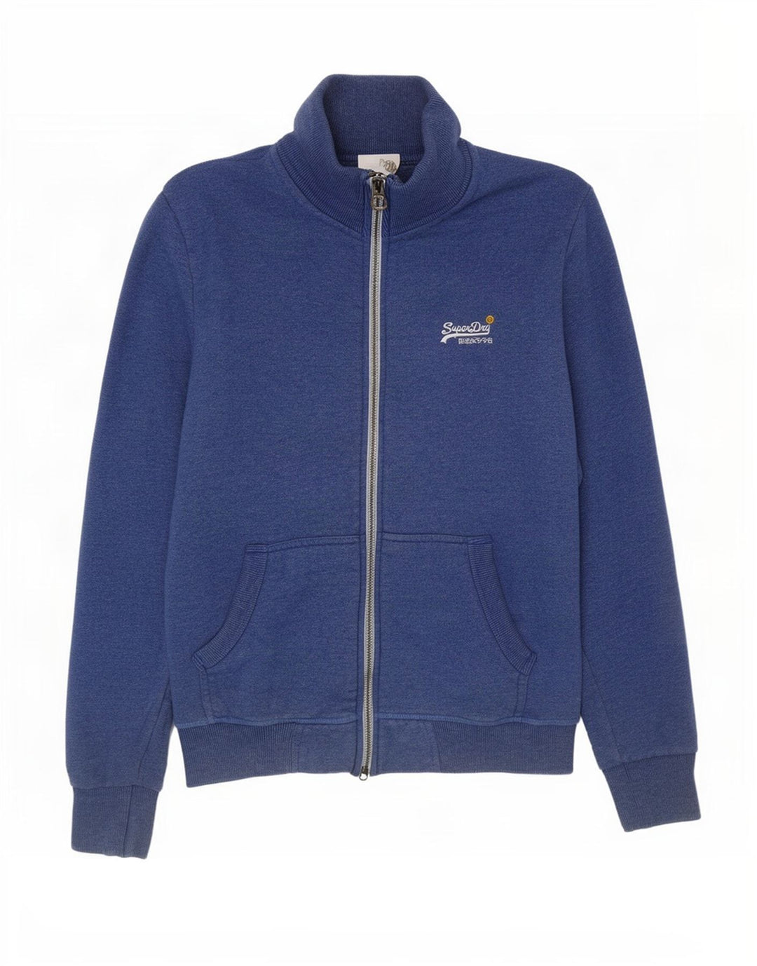 Superdry Trening Top Jacket pentru bărbați din bumbac albastru mic