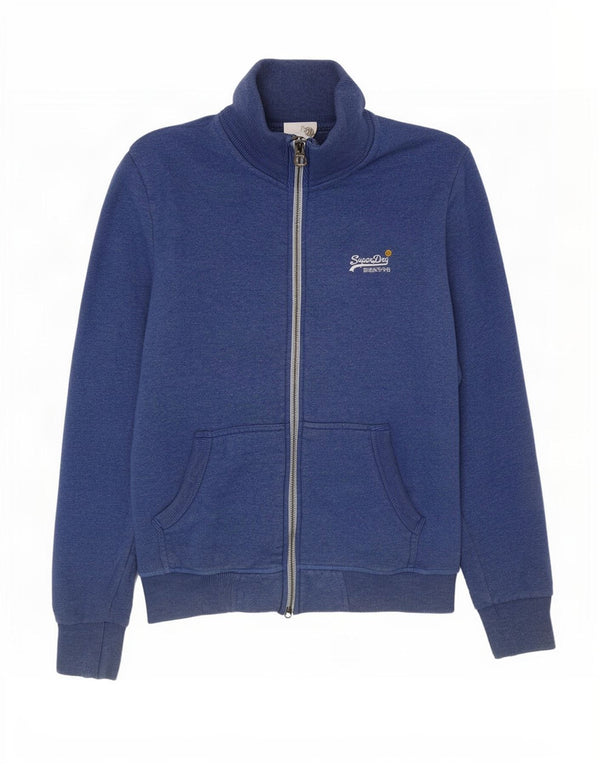 Superdry Trening Top Jacket pentru bărbați din bumbac albastru mic