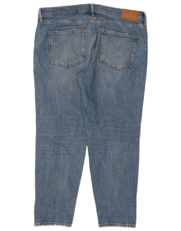 Blugi tăiați pentru damă Zara EU 44 XL L34 L27 Bumbac albastru
