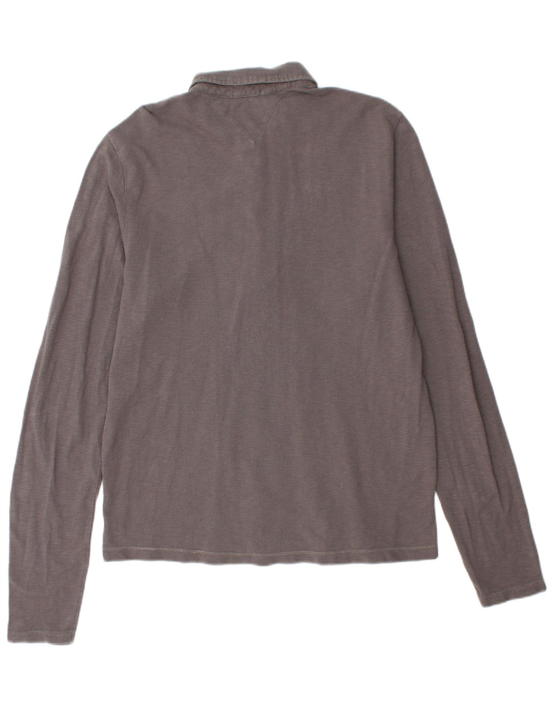 TOMMY HILFIGER Tricou polo cu mânecă lungă pentru bărbați, XL, gri