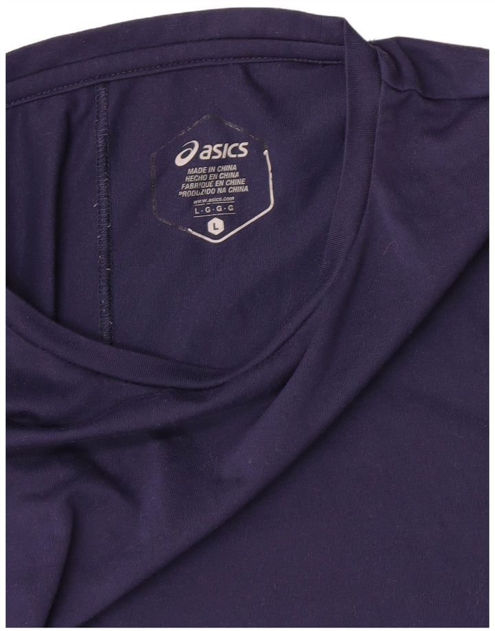 Tricou grafic Asics pentru femei Top UK 16 Large Bleumarin