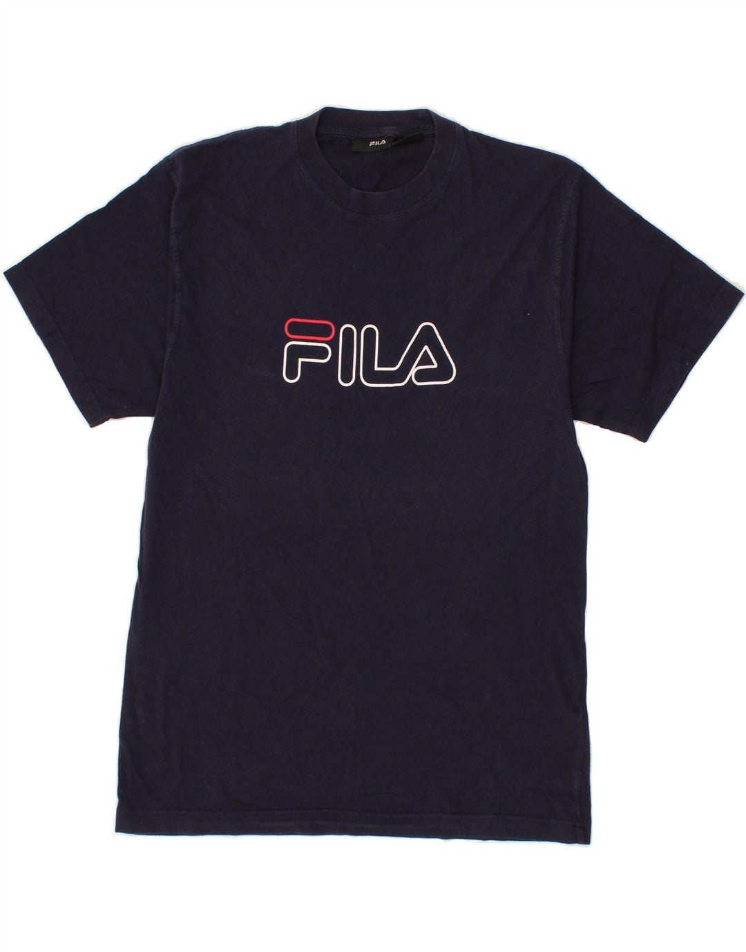 FILA Mens Graphic T-Shirt Top Medium Navy Blue Vintage Fila and Second-Hand Fila from Messina Hembry 