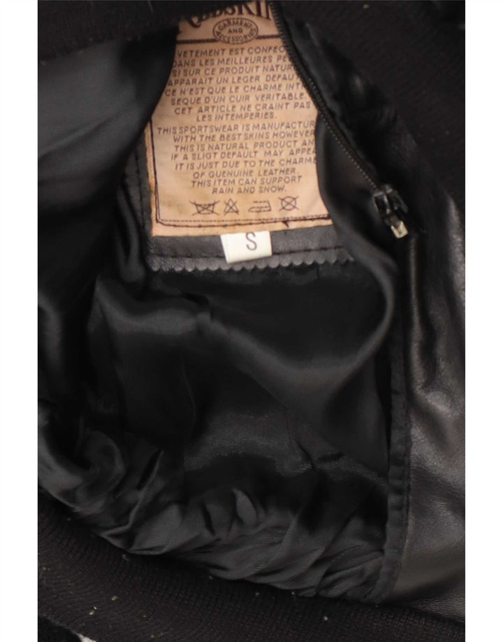 Jachetă militară din piele pentru bărbați Redskins UK 36 Small Black