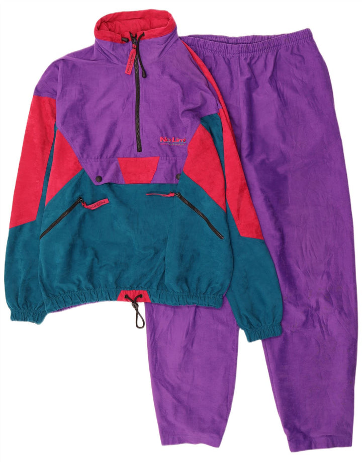 Pulover cu glugă pentru bărbați No Limits Trening complet 2XL Violet Colorblock