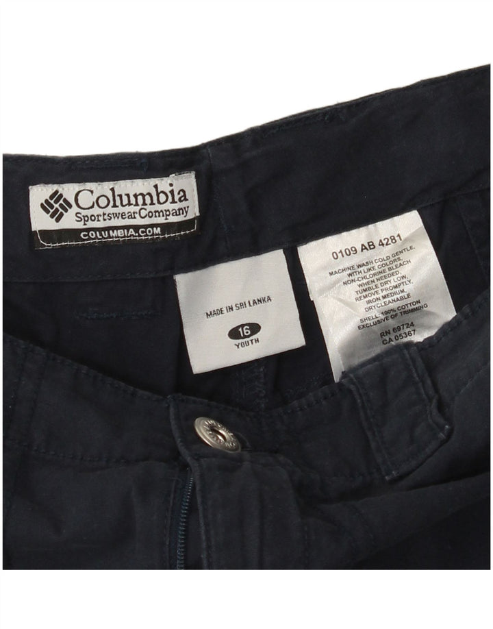Pantaloni scurți cargo pentru băieți COLUMBIA 15-16 ani W26 Bumbac bleumarin