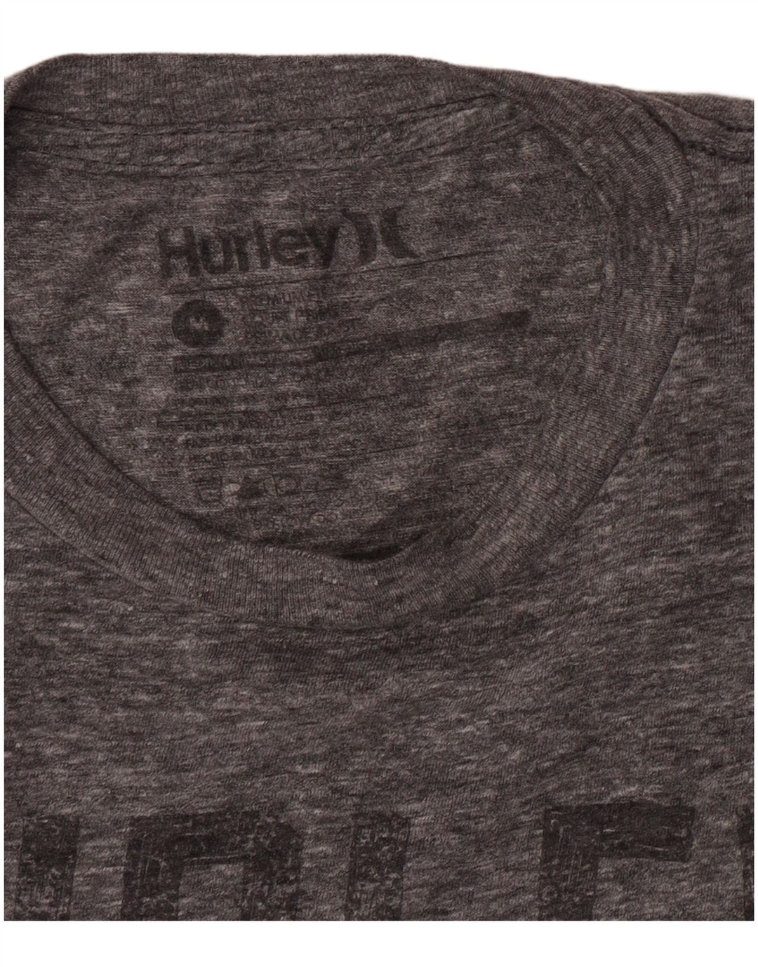 Tricou grafic Hurley pentru bărbați, cu croială regulată, de top, gri mediu