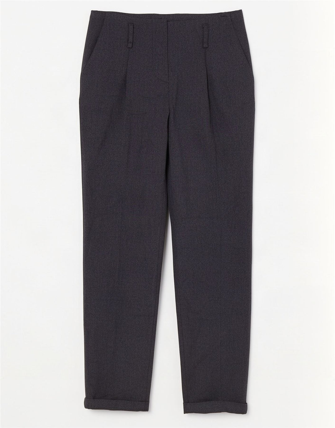 Pantaloni Chino Drepți Zara Femei Mici L26 L28 Bleumarin Poliester