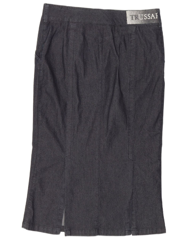 Fusta Trussardi Denim Trumpet pentru femei IT 44 Medium W30 Bumbac bleumarin