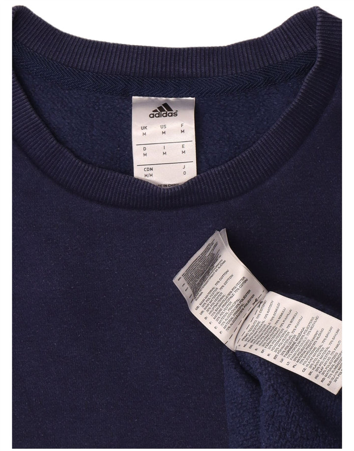 Hanorac pentru bărbați Adidas Jumper mediu din bumbac bleumarin