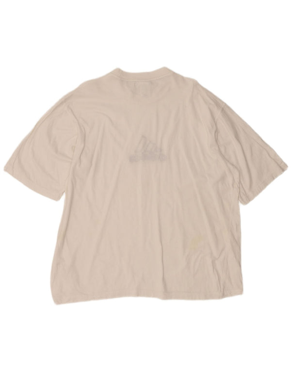 Tricou grafic Adidas pentru bărbați Top UK 48/50 XL Bumbac alb