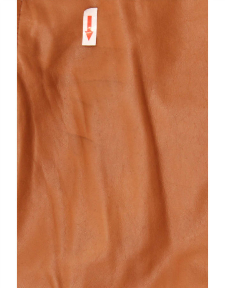 Jachetă vintage pentru bărbați din shearling IT 48 Maro Mediu