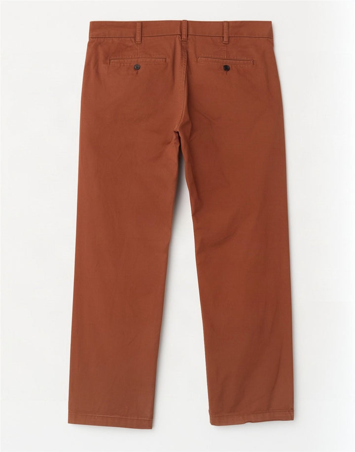 Marks & Spencer Pantaloni chino pentru bărbați, drepti, cu croiala normală, L40 L29, maro