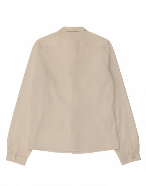 Cămașă Benetton pentru fete cu volan în față 11-12 ani 2XL bumbac alb