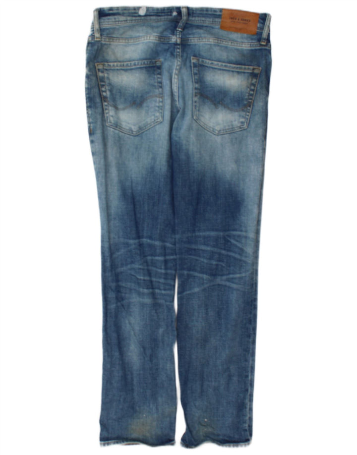 Blugi Jack & Jones GLENN Slim pentru bărbați W30 L30 bumbac albastru