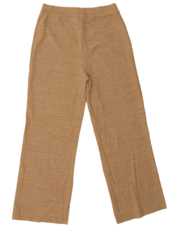Pantaloni de trening Zara pentru femei UK 12 Medium Beige Bumbac