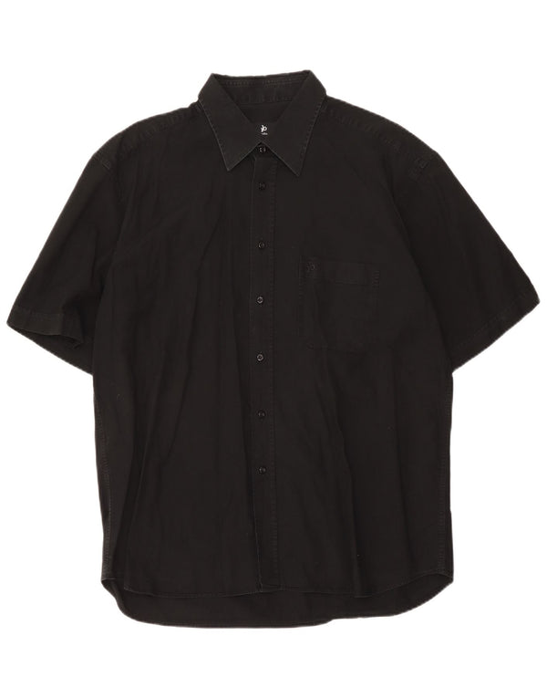 Cămașă cu mânecă scurtă pentru bărbați Roccobarocco Medium Black