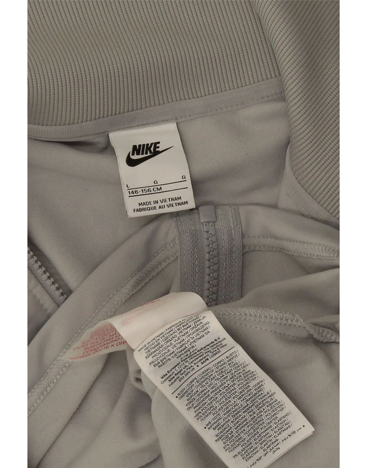 Jachetă de top pentru trening Nike pentru fete 12-13 ani, mare, gri, poliester