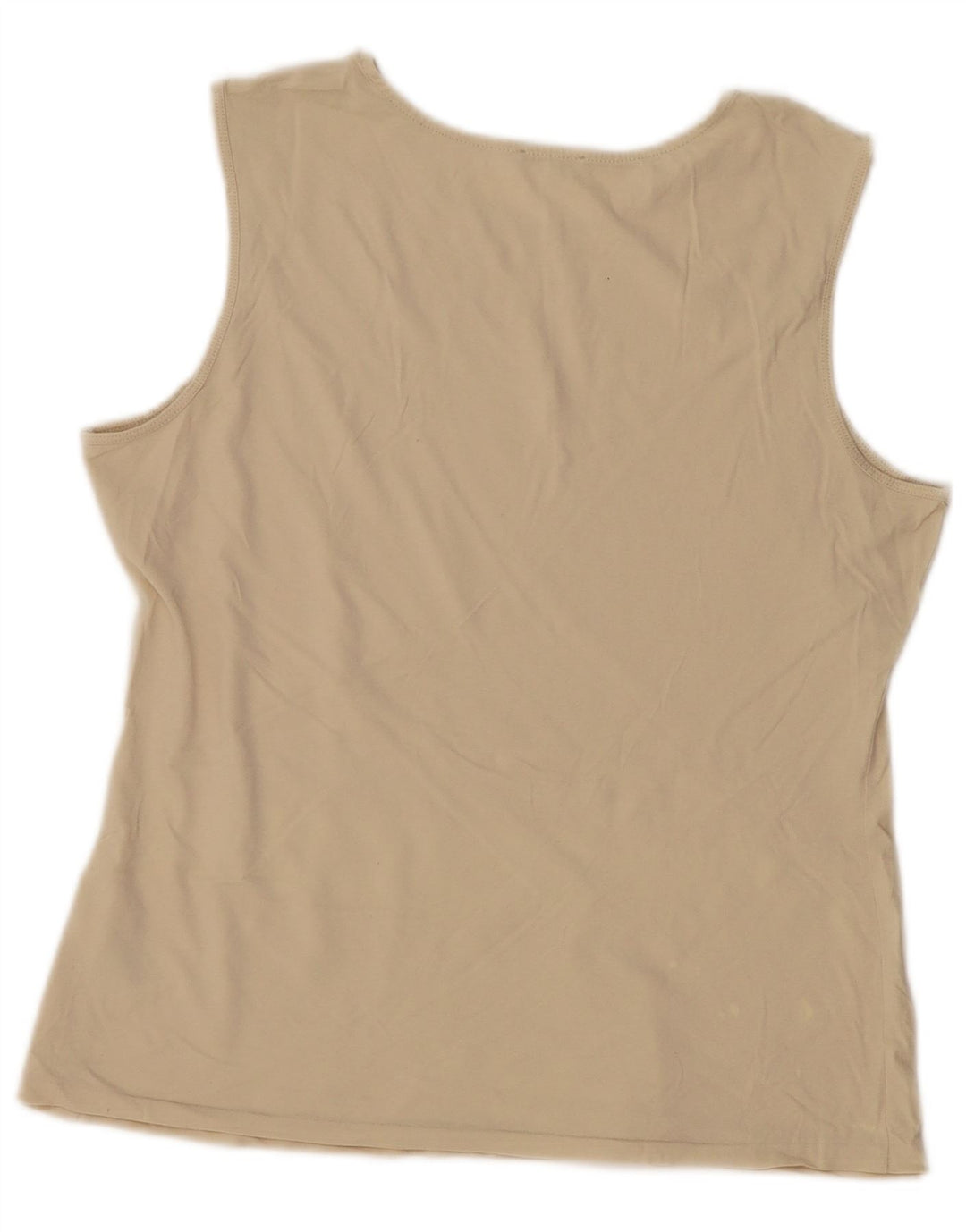 Jigsaw Vest Top pentru femei UK 14 Medium Beige Bumbac