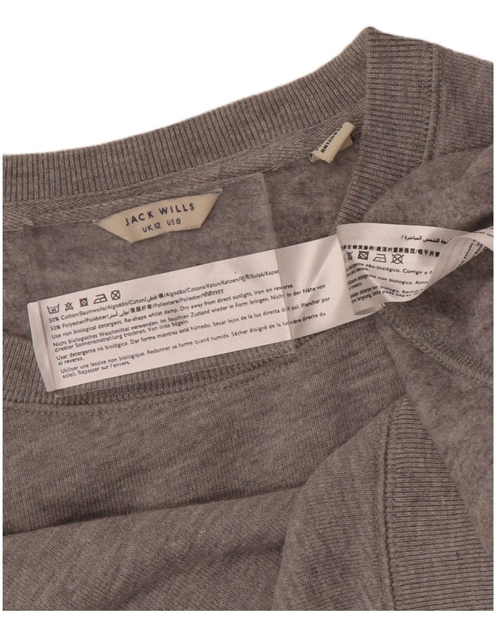 Pulover pentru femei Jack Wills UK 12, bumbac cu pete gri mediu