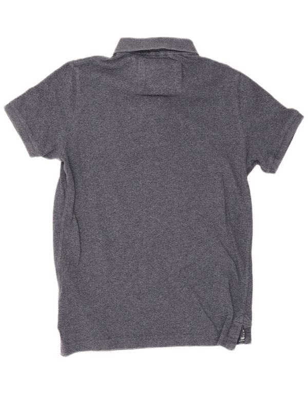Tricou polo cu grafică pentru bărbați Superdry XL, bumbac cu pete albastre