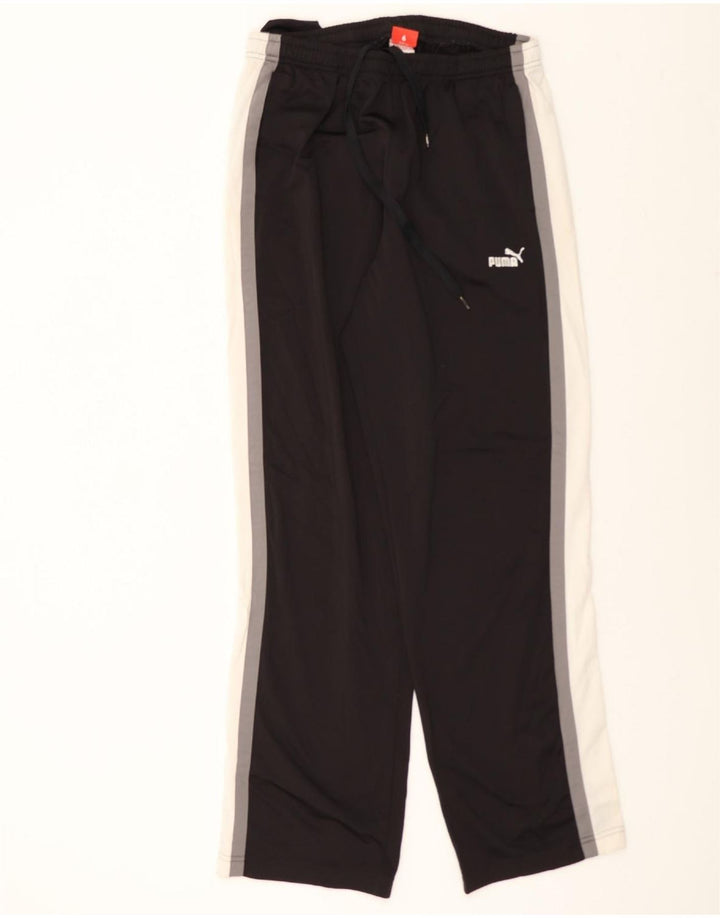 PUMA Mens Tracksuit Trousers Large  Black Colourblock Vintage Puma and Second-Hand Puma from Messina Hembry 