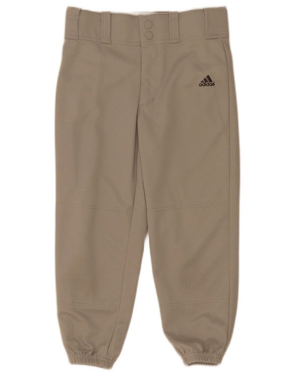 Pantaloni de trening capri Adidas băieți Pantaloni de jogging 8-9 ani Poliester gri mic
