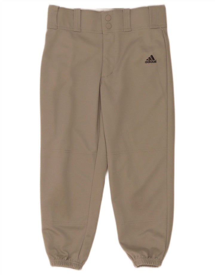 Pantaloni de trening capri Adidas băieți Pantaloni de jogging 8-9 ani Poliester gri mic