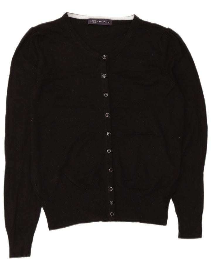 Pulover cardigan pentru femei Zara UK 8 mic, negru, viscoză