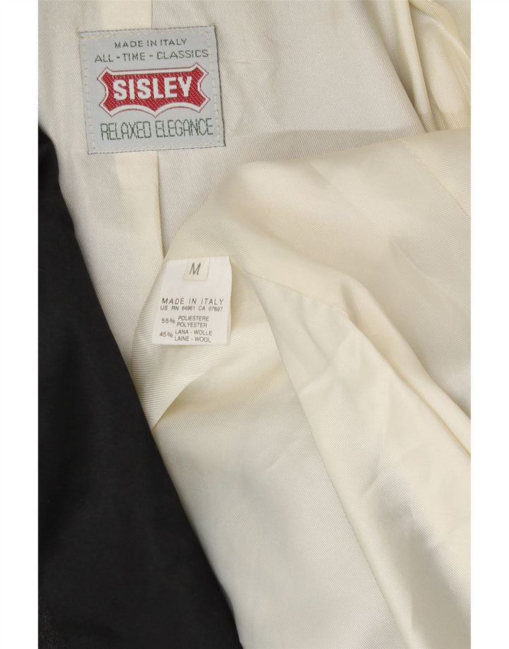 Jachetă Sisley pentru bărbați cu 1 nasture, UK 38, poliester, gri mediu