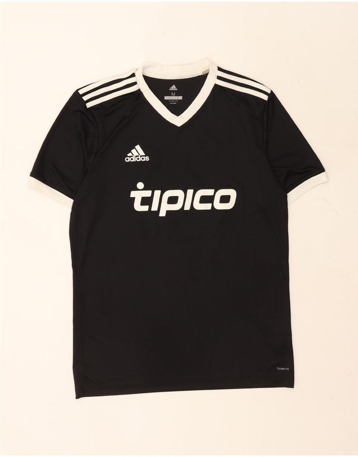 Tricou grafic pentru bărbați Adidas Top Mediu Negru Poliester Sport