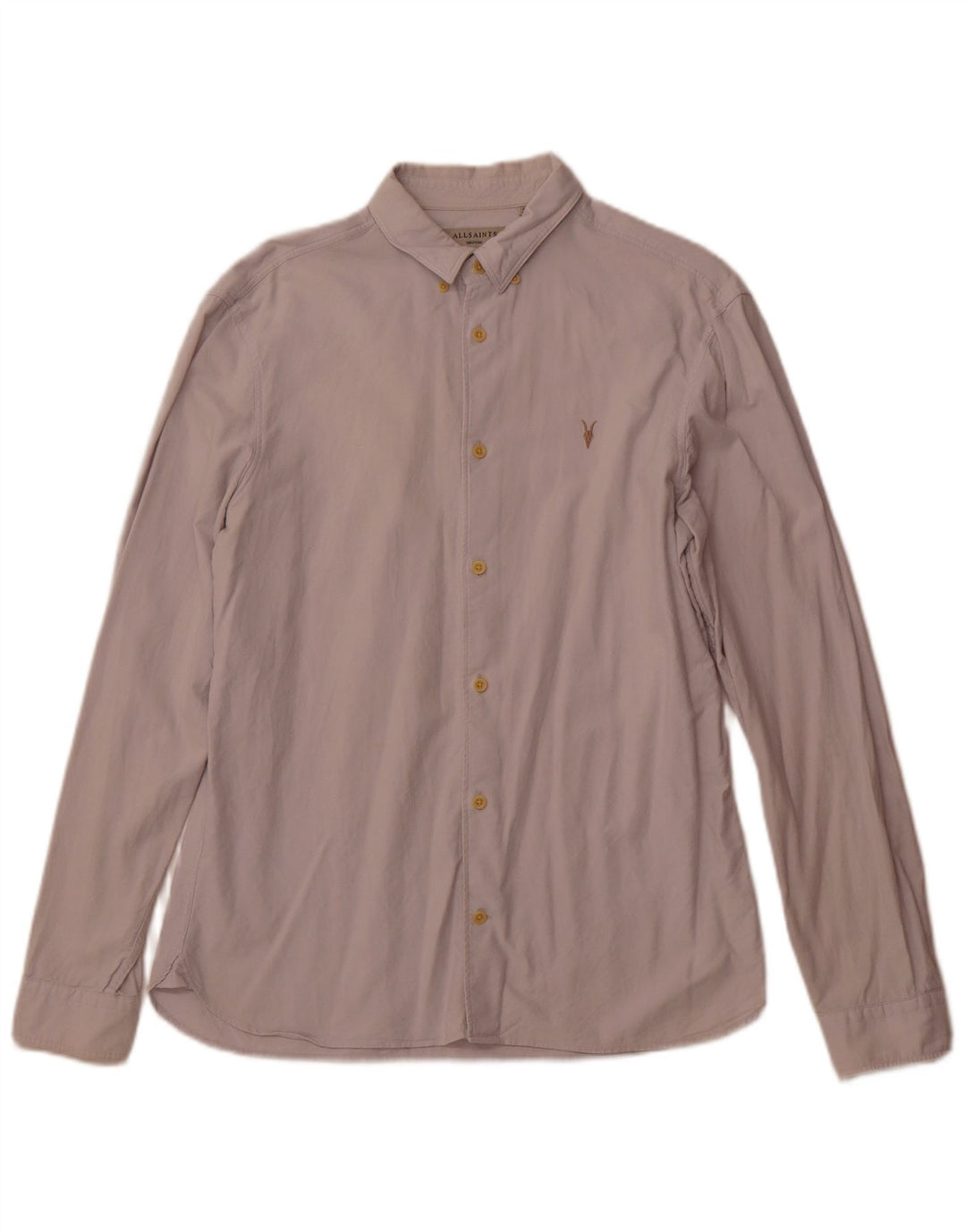 Cămașă pentru bărbați All Saints, bumbac alb, mediu