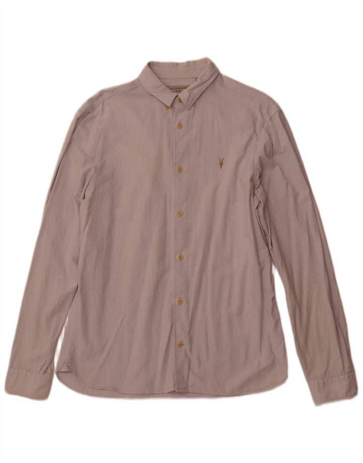 Cămașă pentru bărbați All Saints, bumbac alb, mediu