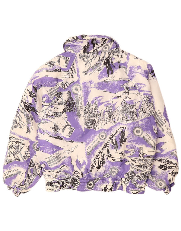 Jachetă de schi grafic YASSA pentru femei UK 18 XL Violet colorblock