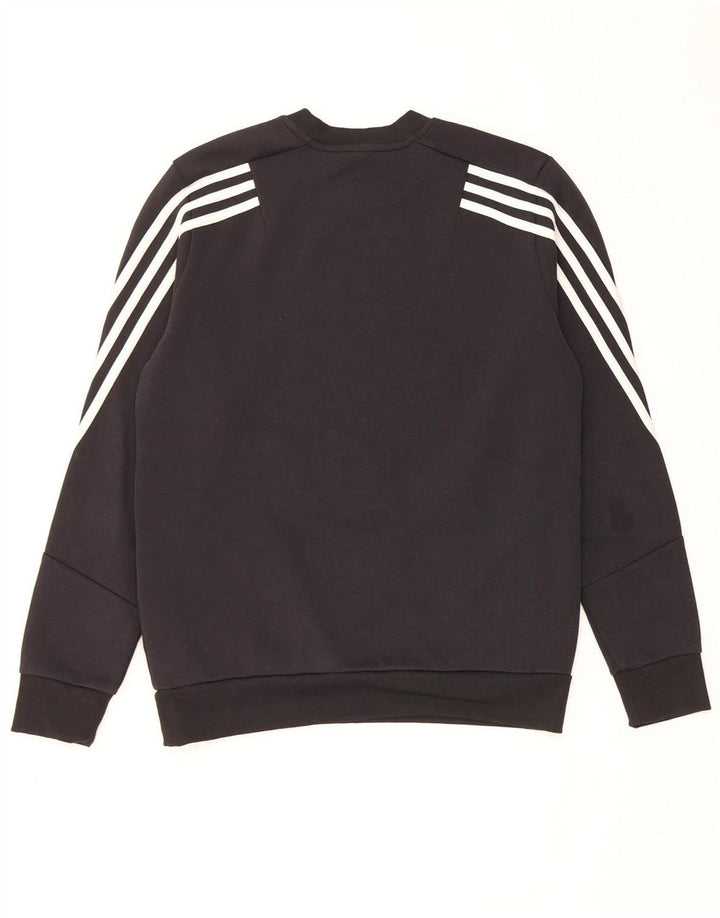 Pulover ADIDAS pentru baieti 13-14 ani bumbac negru