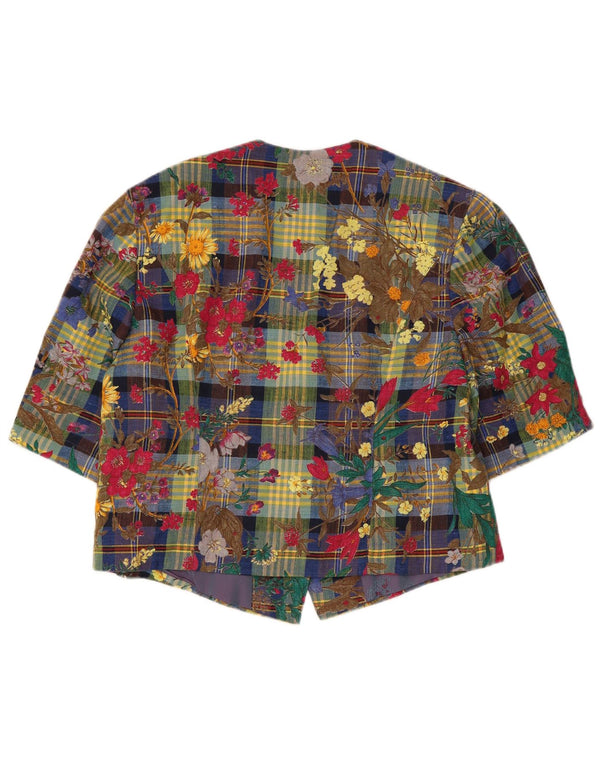 JULIUS LANG Jachetă Blazer pentru Damă cu 4 Nasturi EU 40 Mediu Multicolor