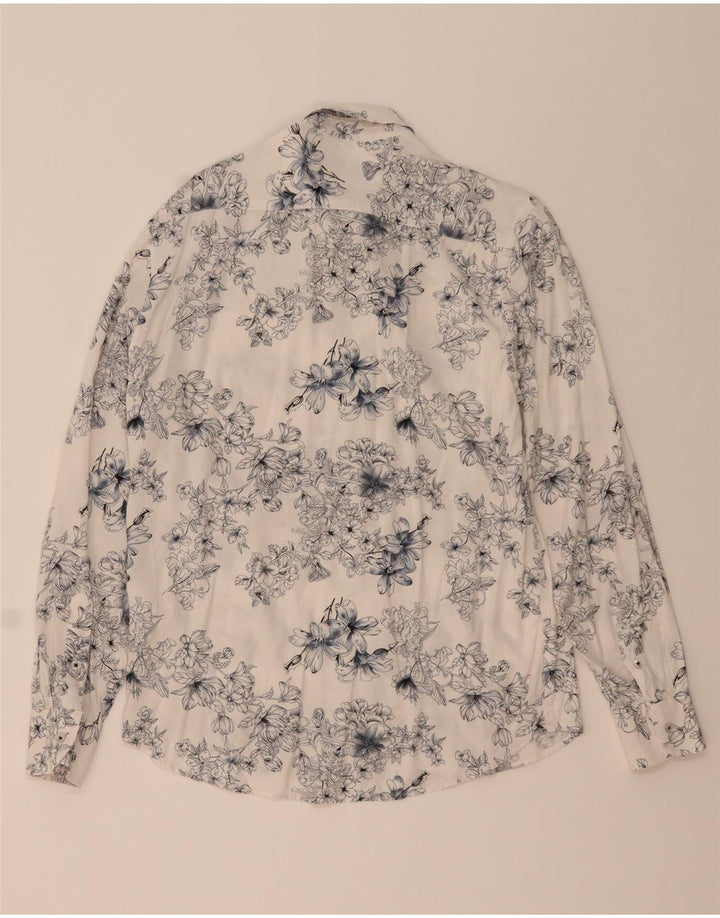 Cămașă Clayton Slim Fit pentru bărbați, viscoză, florală, albastră medie