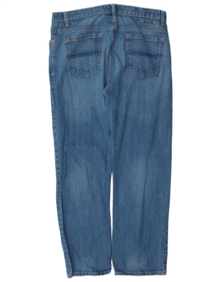 Blugi drepti pentru bărbați Marks & Spencer Blue Harbour W36 L31 Bumbac albastru