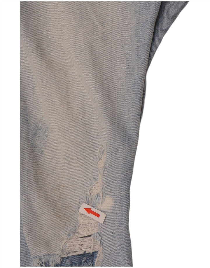 Blugi pentru bărbați slim învechiți Zara EU 42 Large W32 L26 Albastru