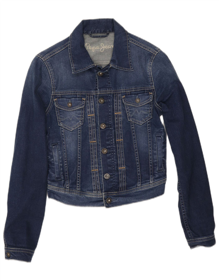 PEPE Jeans Jachetă de blugi pentru femei UK 10 Small Blue Bumbac