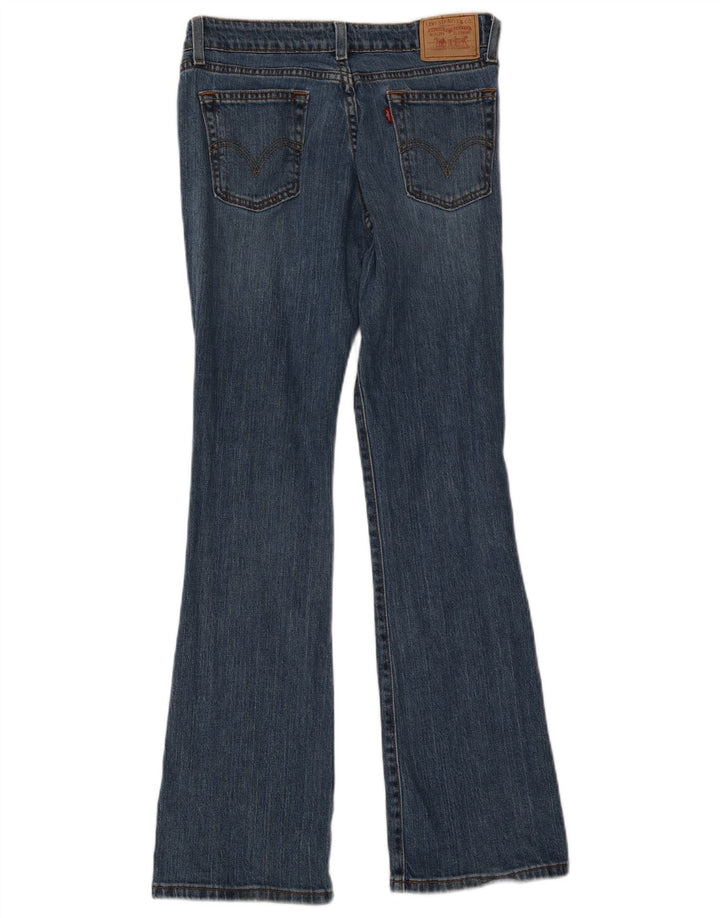 Blugi Levi's 518 Super Low Bootcut pentru femei US 7 Medium W28 L31 Bumbac albastru