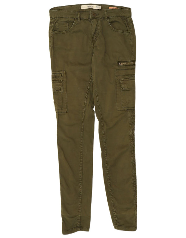 Pantaloni cargo skinny Trafaluc pentru femei Zara EU 36 XS W26 L31 kaki