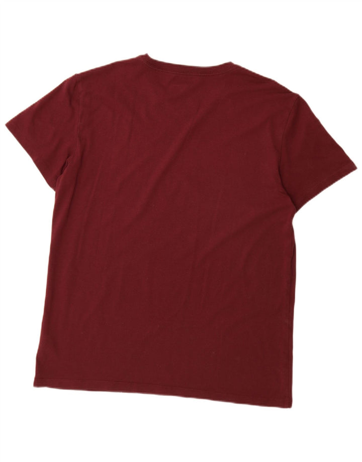 AMERICAN EAGLE Tricou grafic pentru bărbați Top Medium Burgundy Bumbac