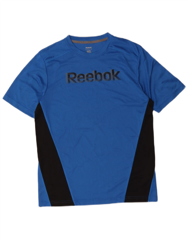 Tricou grafic pentru bărbați Reebok Top Medium Blue Colorblock Poliester