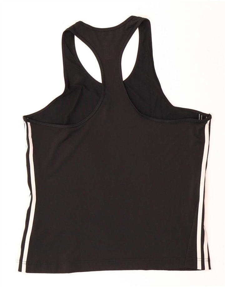 ADIDAS Climalite Vest Top pentru femei UK 20/22 XL Poliester negru