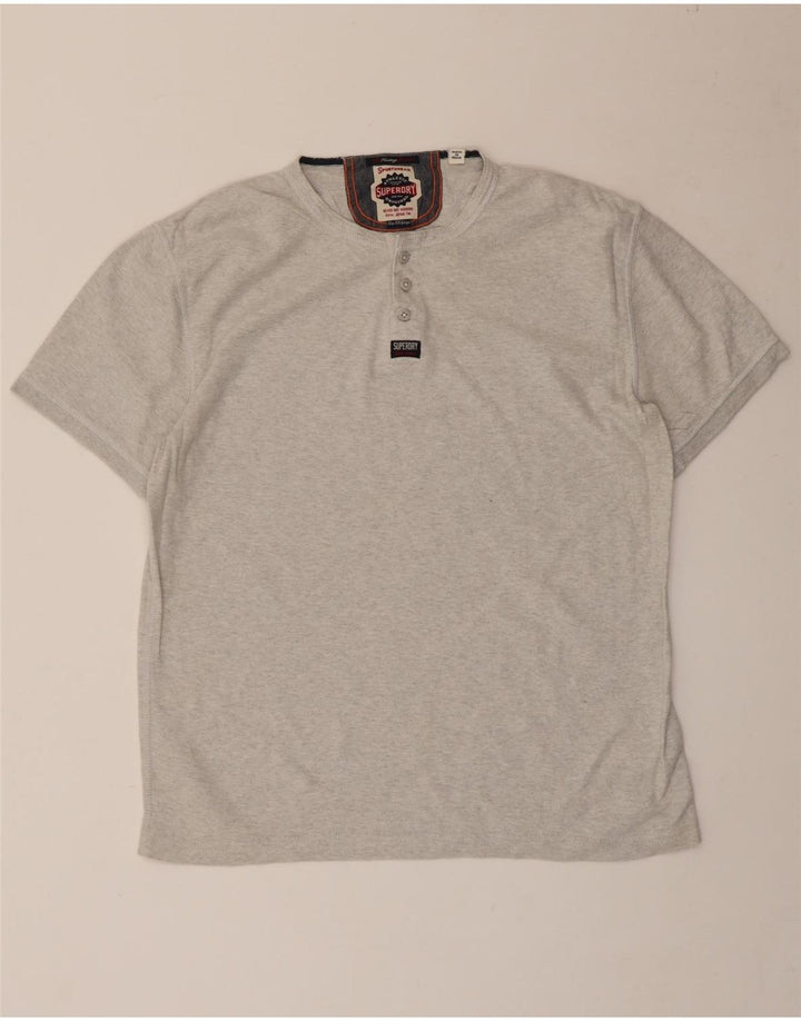 Tricou Superdry pentru bărbați Top 2XL bumbac gri