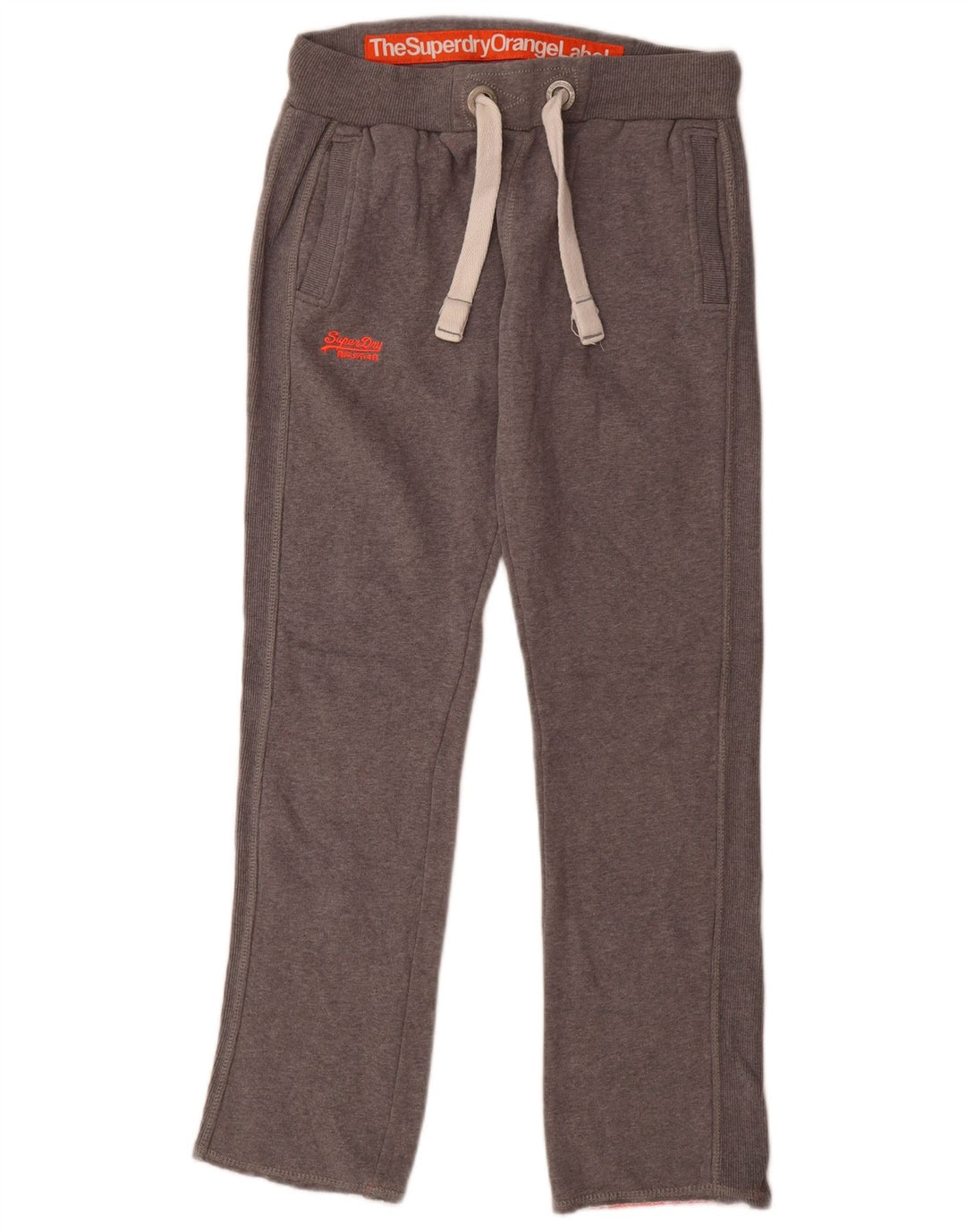 Pantaloni de trening Superdry pentru femei UK 10 mic bumbac gri