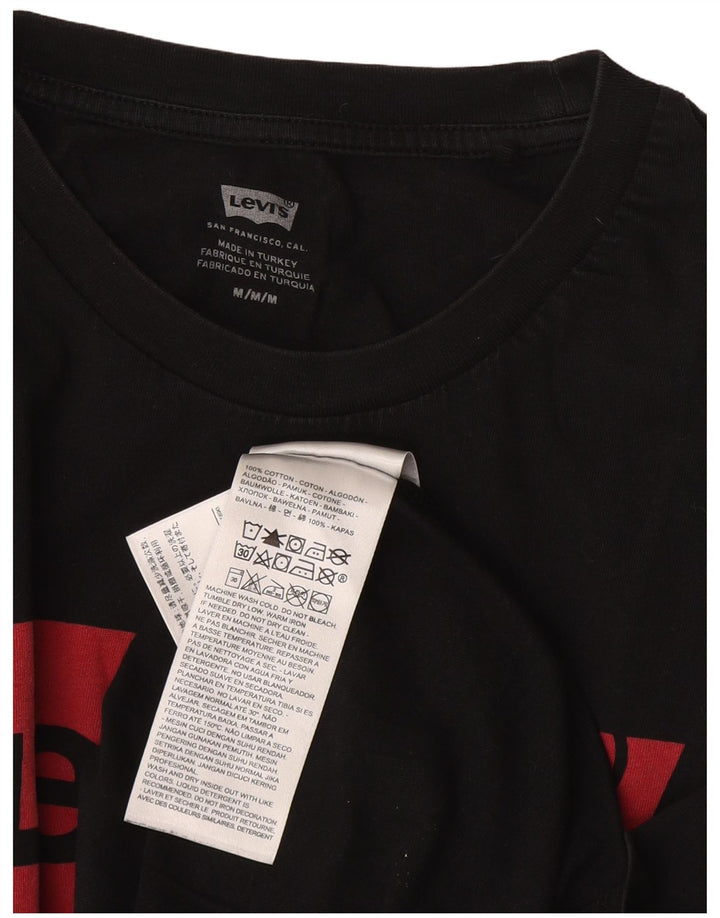 Tricou grafic Levi's pentru femei Top UK 14 Medium Black Bumbac