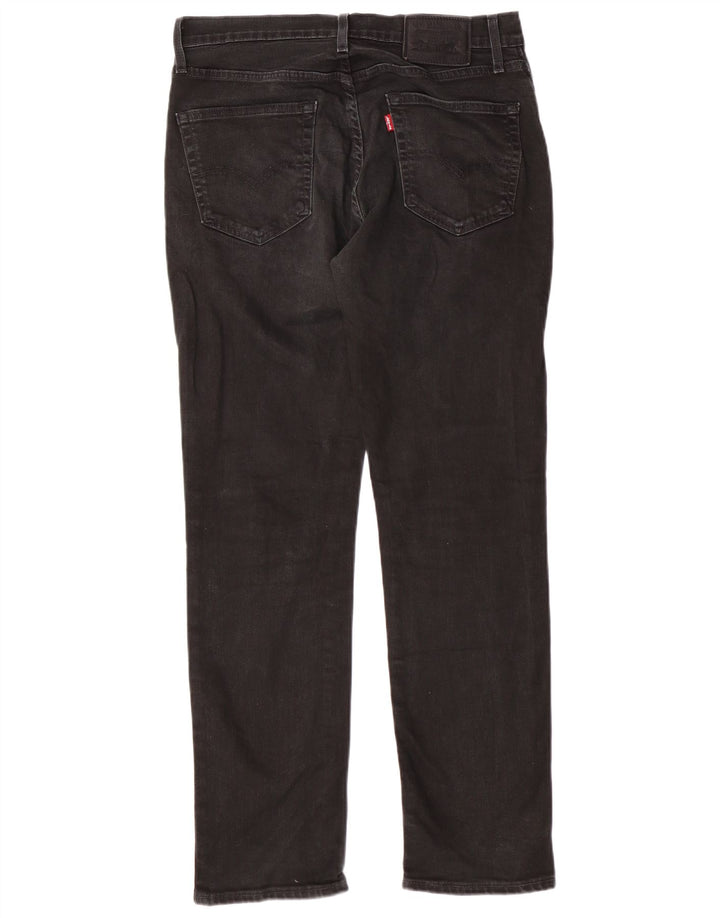 Blugi slim pentru bărbați LEVI'S W32 L30 bumbac negru