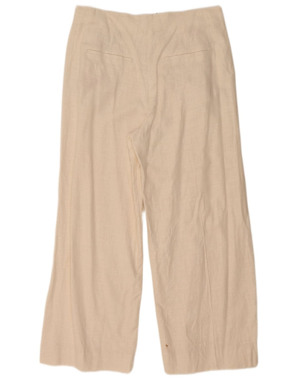 Pantaloni chino pentru femei cu talie înaltă Marks & Spencer UK 14 Large W34 L27 Off Wh