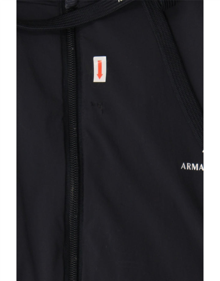 ARMANI EXCHANGE Womens Graphic Bomber Jacket UK 20 2XL Navy Blue Vintage Armani Exchange and Second-Hand Armani Exchange from Messina Hembry 